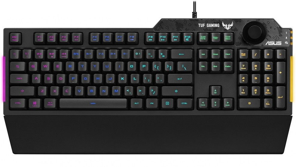 Клавиатура Asus (90MP01X0-BKRA00) RA04 TUF GAMING K1 Keyboard Wired (USB) Membrane 451x155x36mm 810g #1