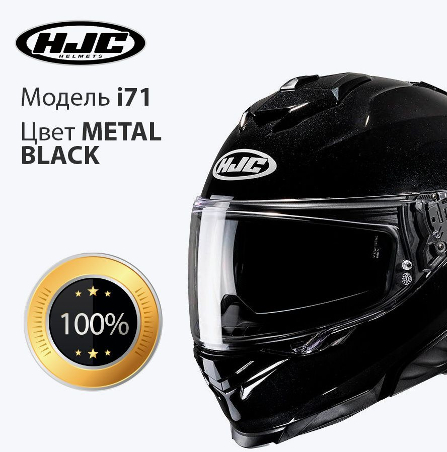 Мотошлем HJC i71 METAL BLACK XL #1