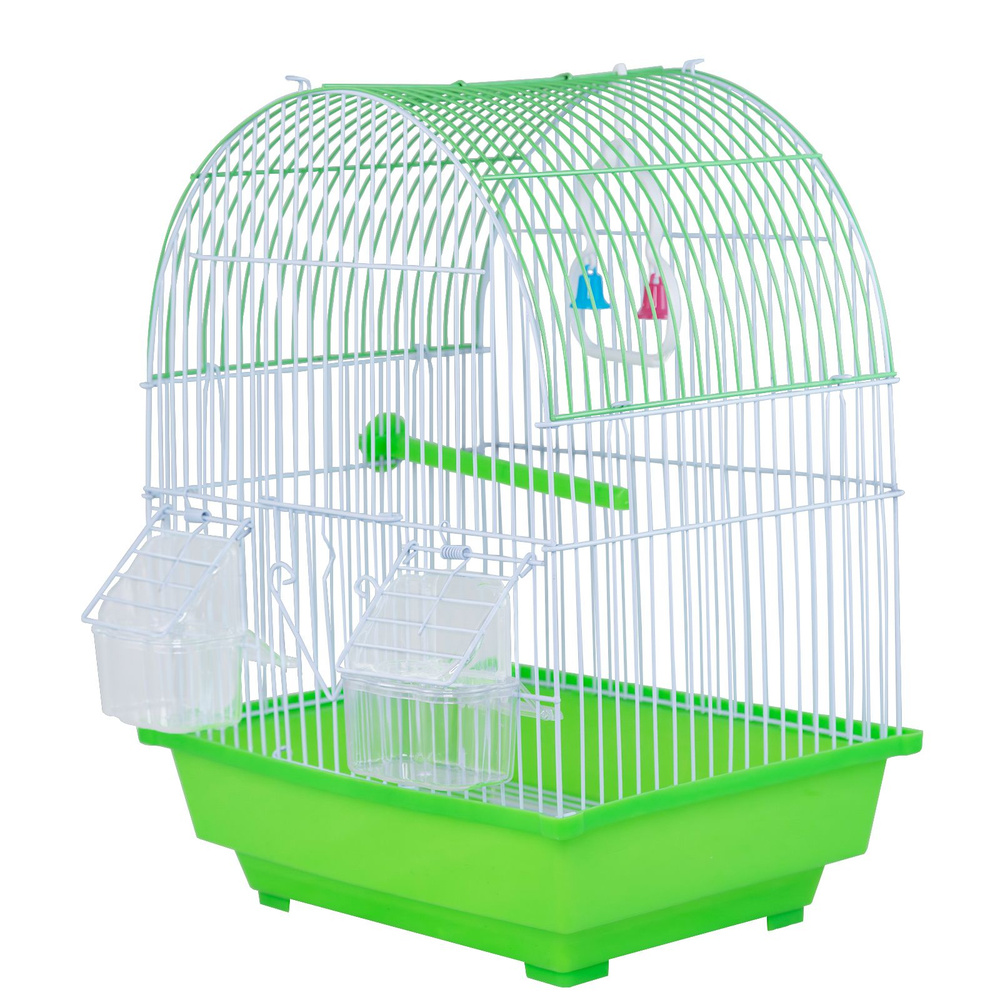 Клетка для птиц, "Не Один Дома" Колибри, зеленый, 30х22х39 см  #1