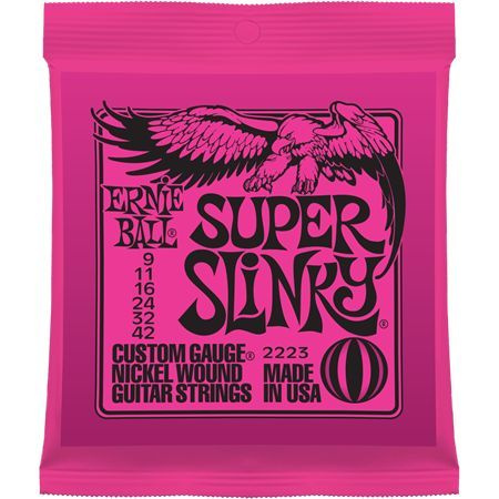 Ernie Ball Super Slinky Комплект струн для электрогитары, никель, 9-42  #1