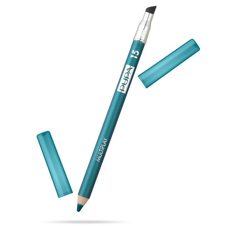 PUPA Карандаш для век с аппликатором "Multiplay Eye Pencil", тон 15 сине-зеленый  #1