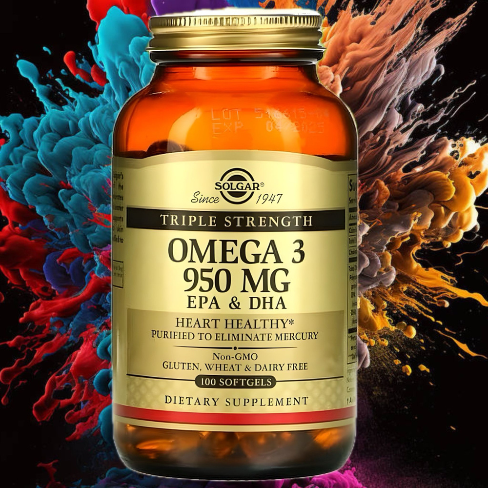 Solgar, Omega 3 "Омега-3", 950 мг, 100 капсул #1