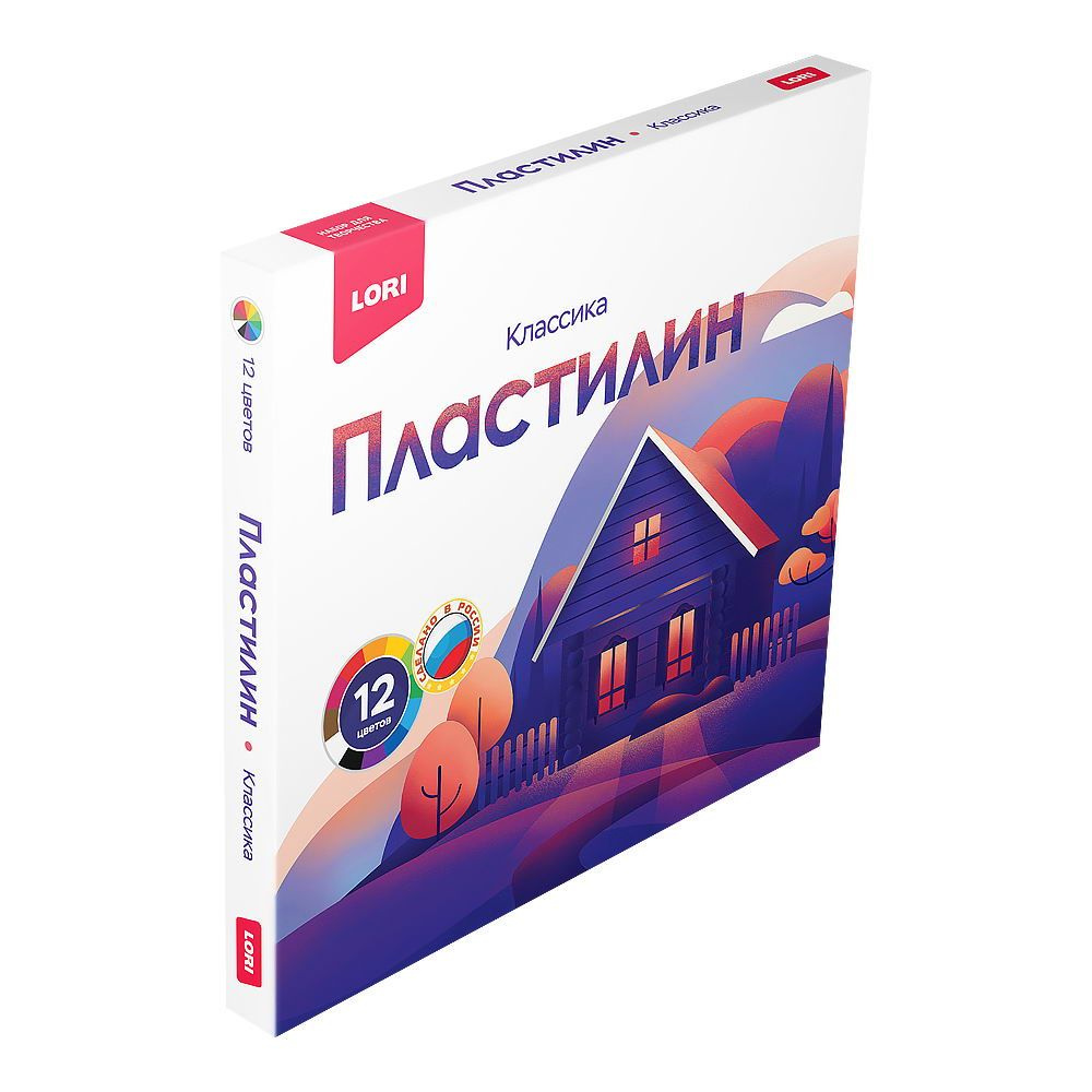 Набор для творчества LORI Пластилин Классика 12 цветов по 20 гр без европодвеса  #1