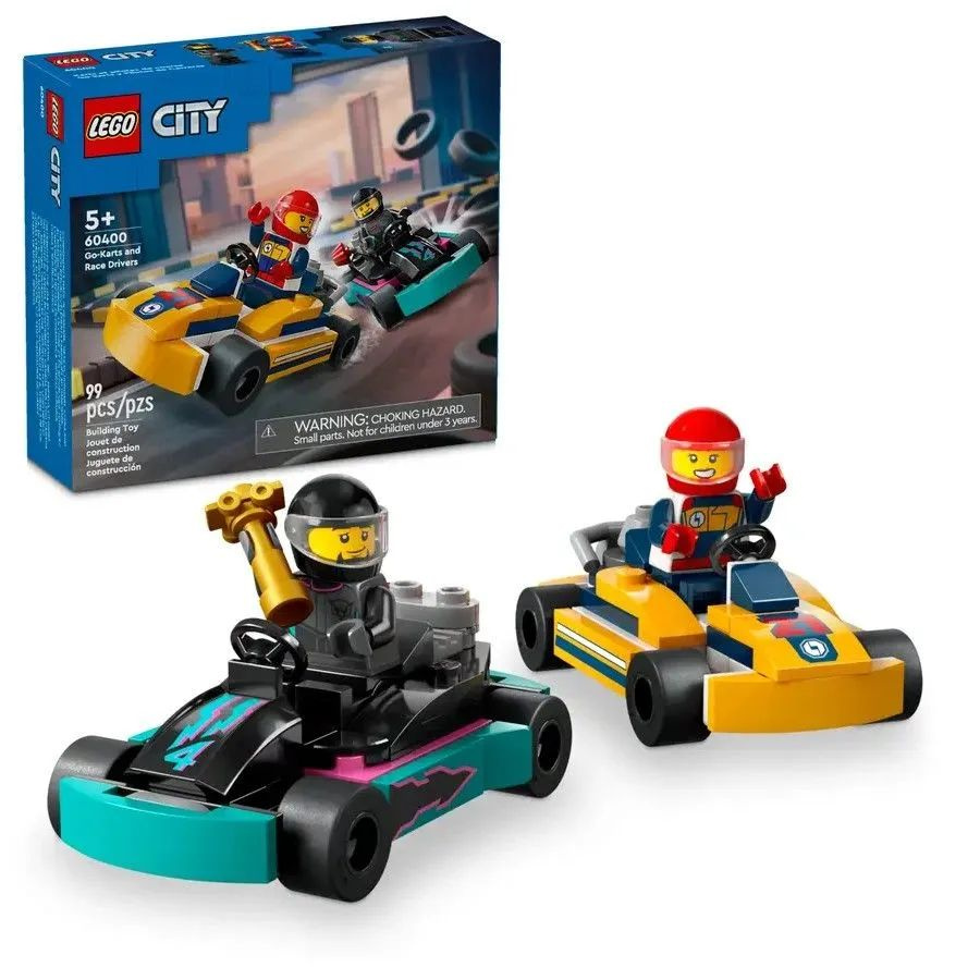 Конструктор LEGO City Картинг и гонщики 60400 #1