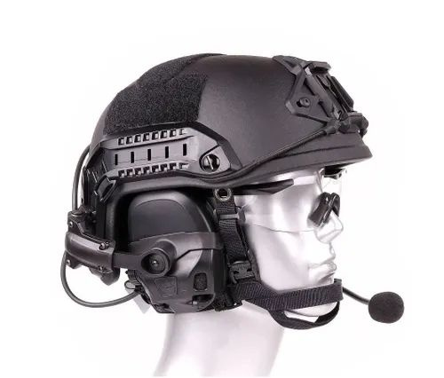 Наушники активные тактические 6TH Gen Tactical headset стрелковые/гарнитура/поворотные крепления на шлем #1