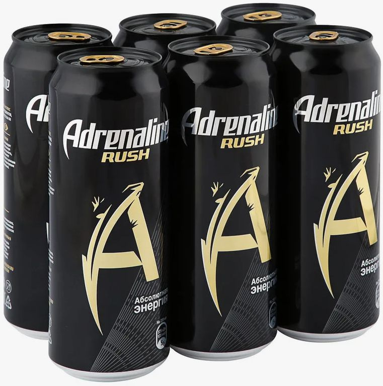 Энергетический напиток Adrenalie Rush (Адреналин раш) 0.449 л - 6 штук  #1
