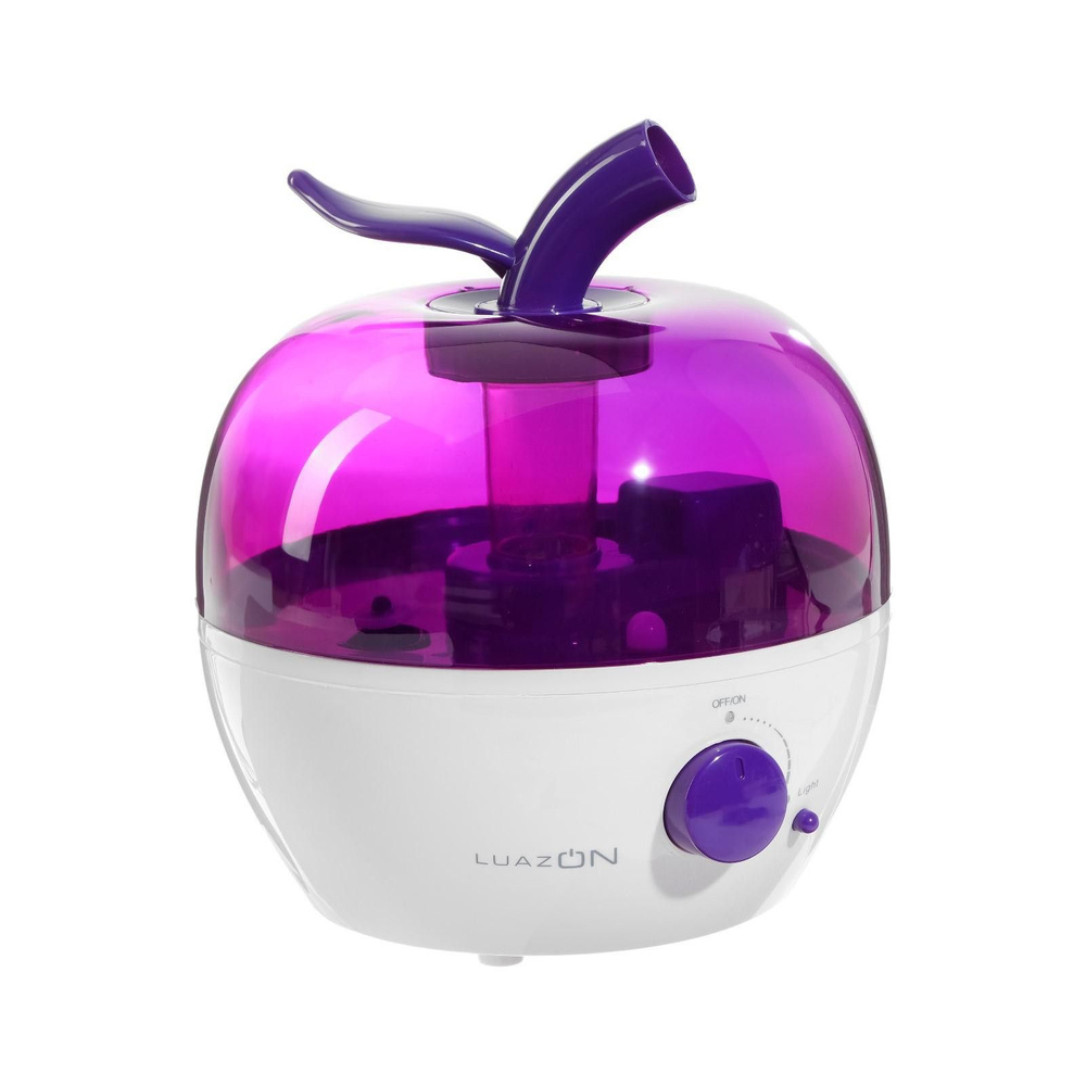 Увлажнитель воздуха Luazon LHU-02, ультразвуковой, 2.4 л, 25 Вт, бело-фиолетовый  #1