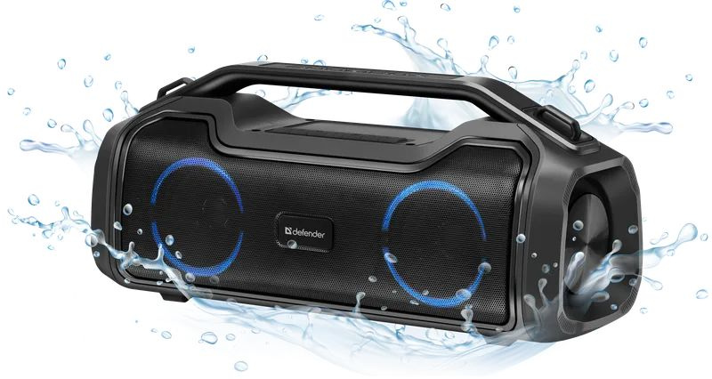 Портативная акустика Defender 65950 Beatbox 50, 50Вт, беспроводная с Bluetooth, с подсветкой, BT, RGB, #1