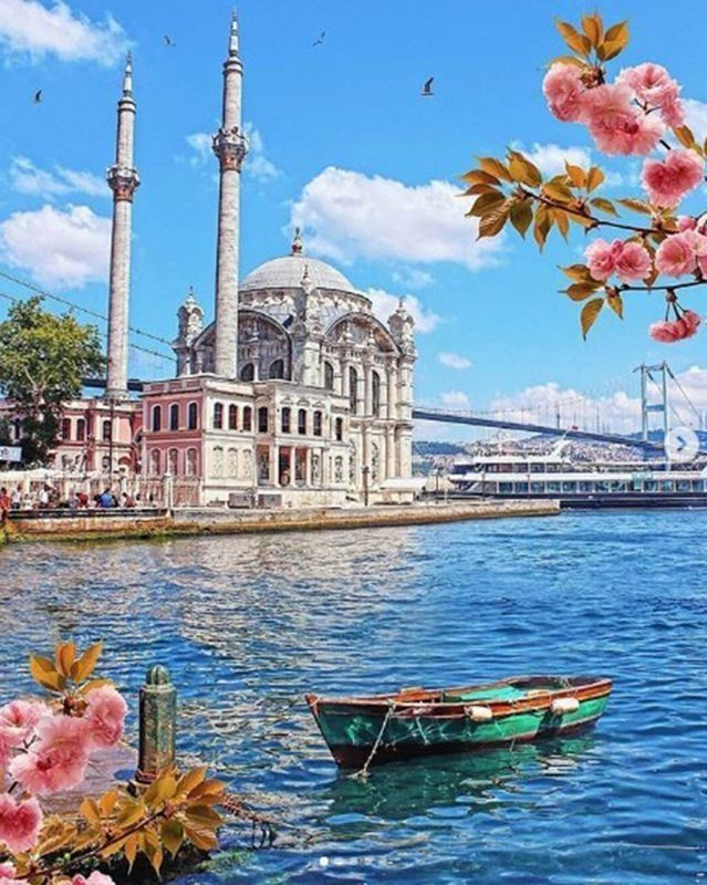 Картина по номерам на холсте 40*50 см "Стамбул. Мечеть. Босфор"  #1