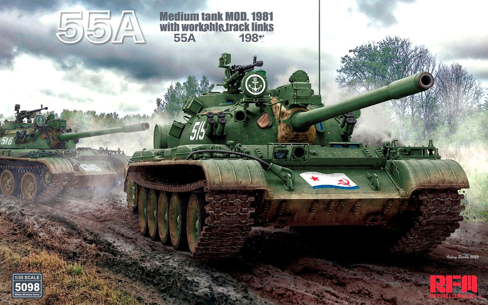 Советский танк Tип-55A Medium Tank Mod.1981 (1/35) #1