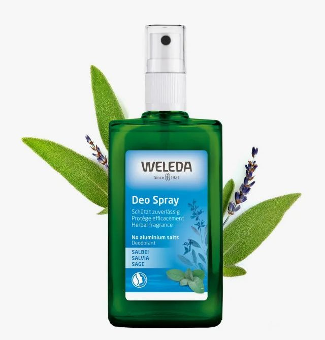 Дезодорант-спрей с шалфеем Salvia Deodorant Weleda 100 мл, Швейцария  #1