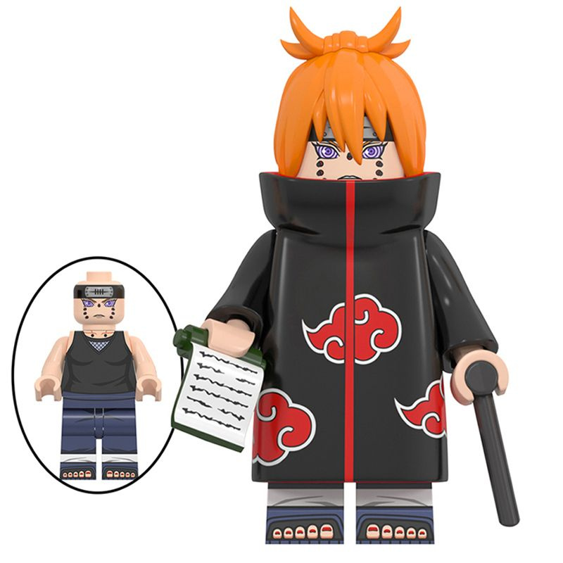 фигурок Конструктор Миницигулы , аниме Наруто (Naruto совместимы с лего)-Pain(4.5см, пакет)-M140  #1