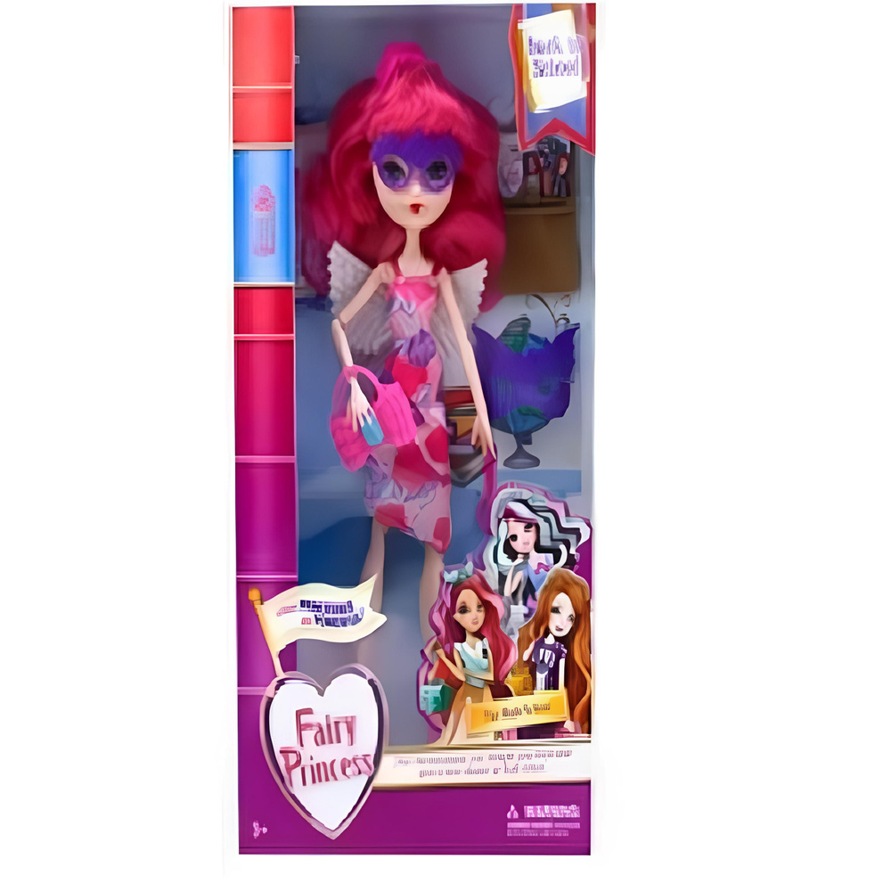 Кукла Kaibibi Сказочная принцесса идет в школу, ярко-розовые волосы 28 см  #1