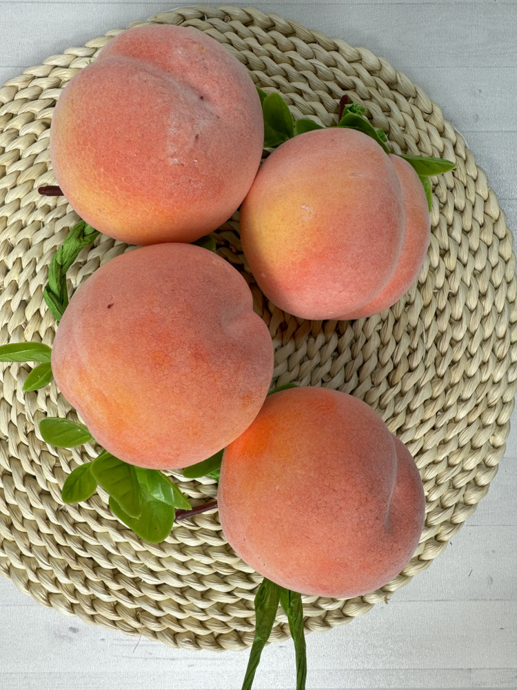 SunGrass / Искусственные фрукты для декора - персики, 4 шт на ветке / Муляж фруктов и овощей  #1