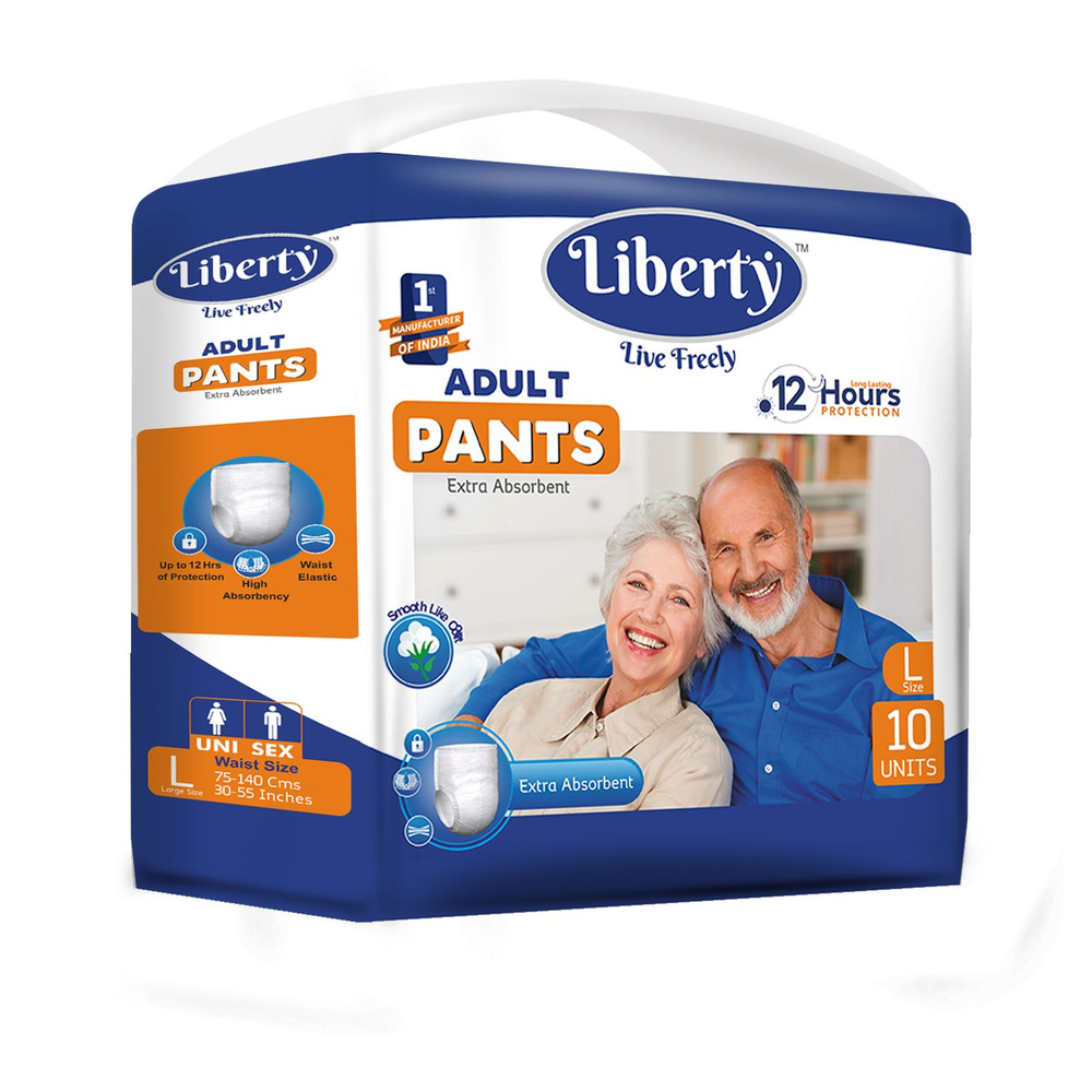 Подгузники-трусики для взрослых Liberty Premium L (объем талии 75-140 см), 10 шт  #1