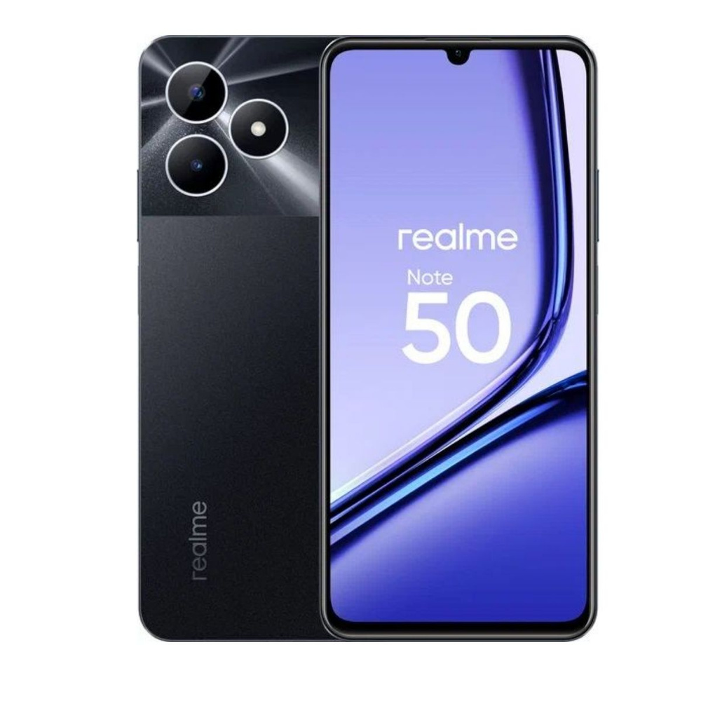 realme Смартфон NOTE 50 3/64GB 3/64 ГБ, черный #1