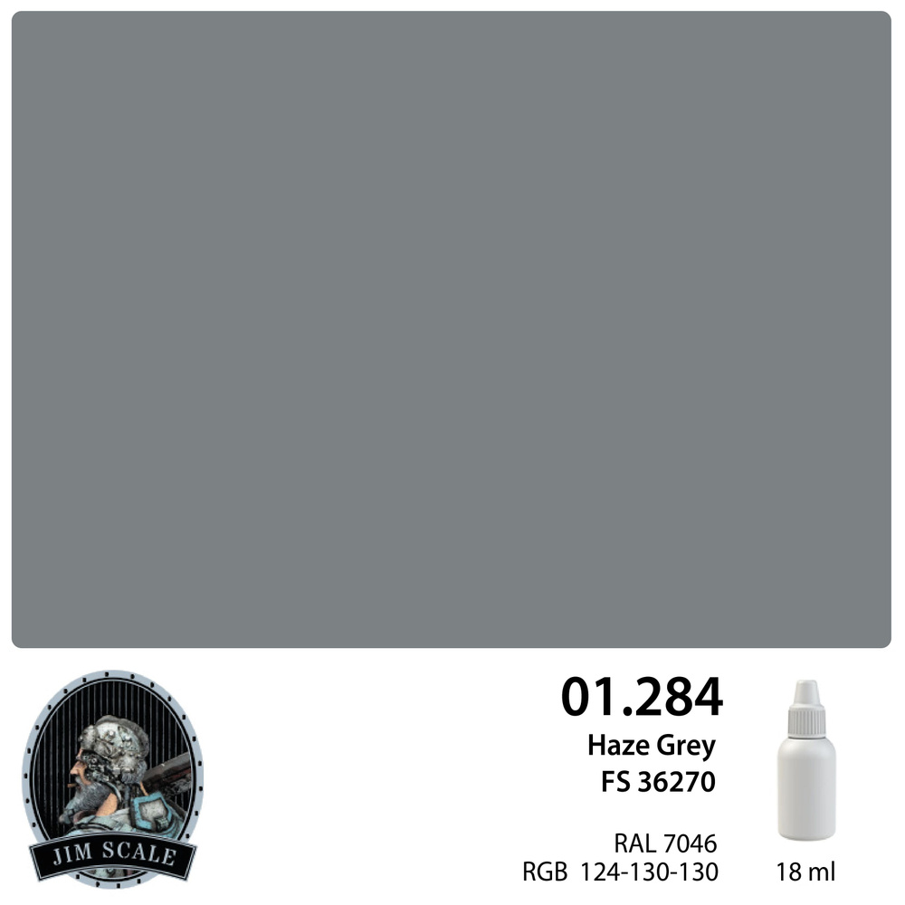 Краска акриловая Jim Scale 01.284 Haze Grey FS 36270, 18 мл #1