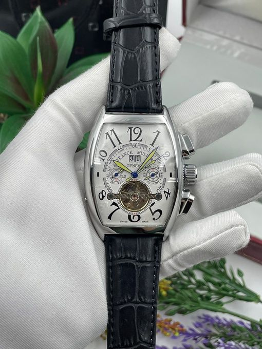 Мужские наручные часы FRANCK MULLER с кожаным ремешком в подарочной упаковке  #1