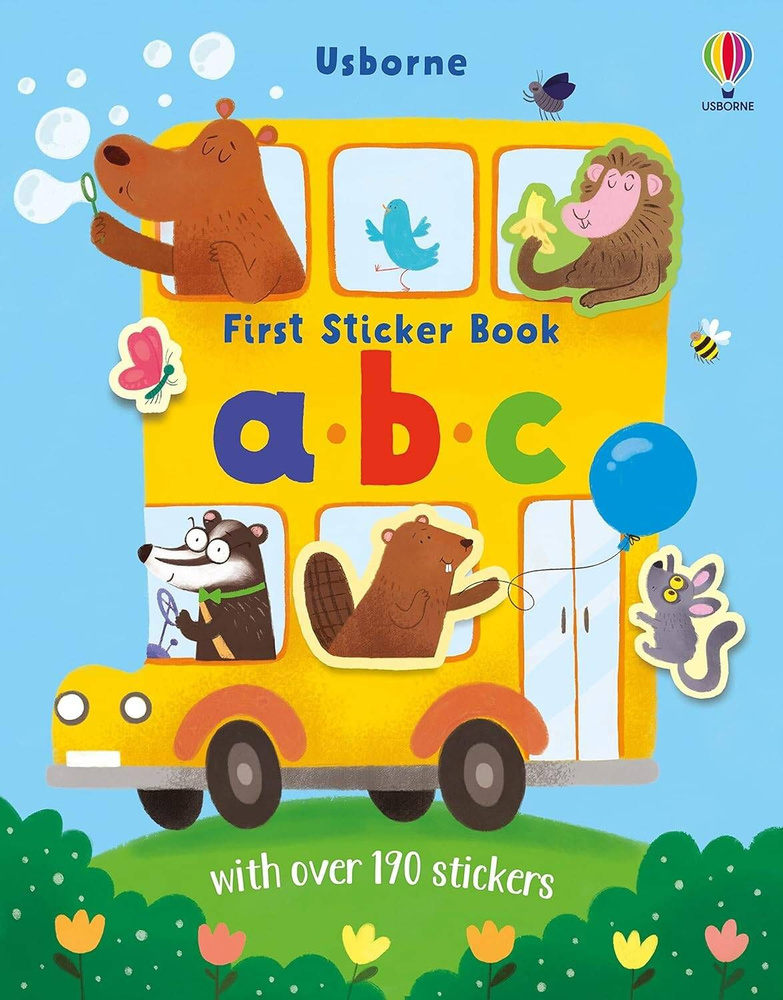 First sticker book ABC Первый стикербук алфавит /Книги на английском языке  #1