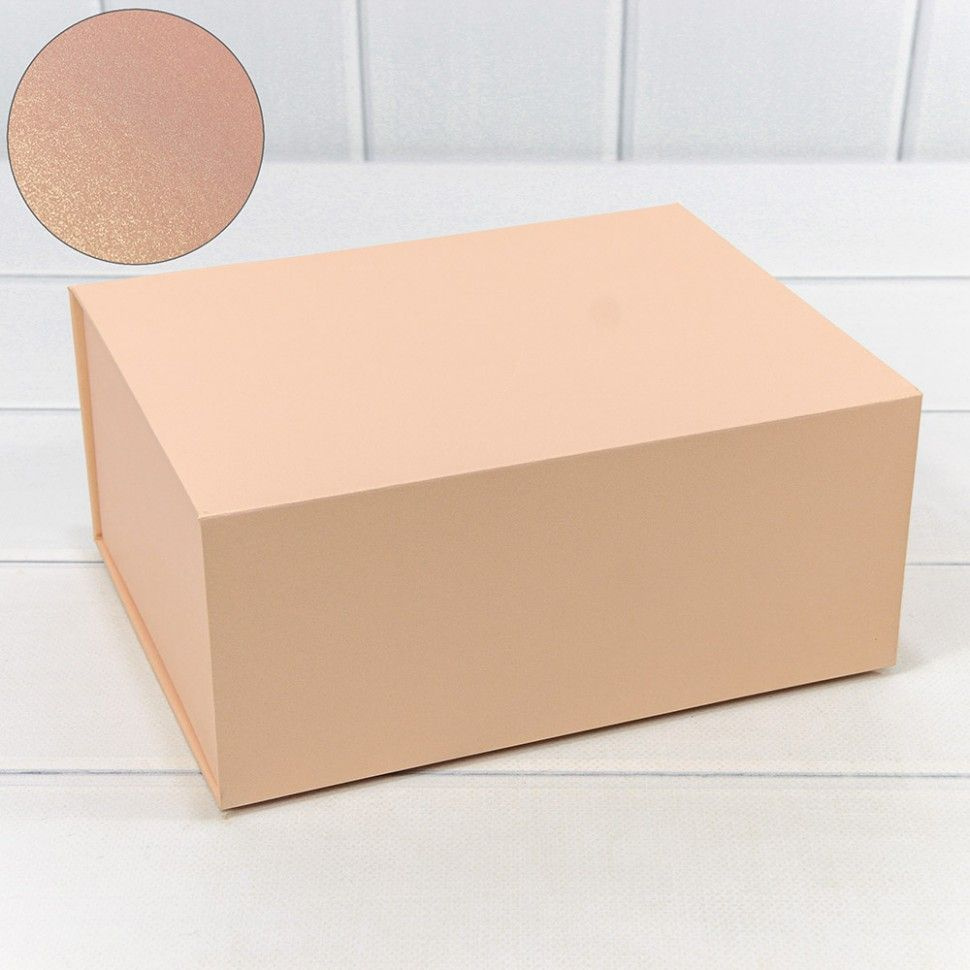 Коробка подарочная на магнитах 23х18х10 см, розовая #1