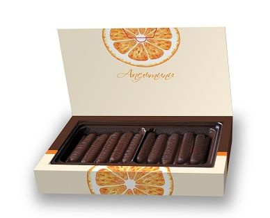 Мармелад в шоколаде Апельсиновые палочки "Апельтини", 6 упаковок по 160 г  #1