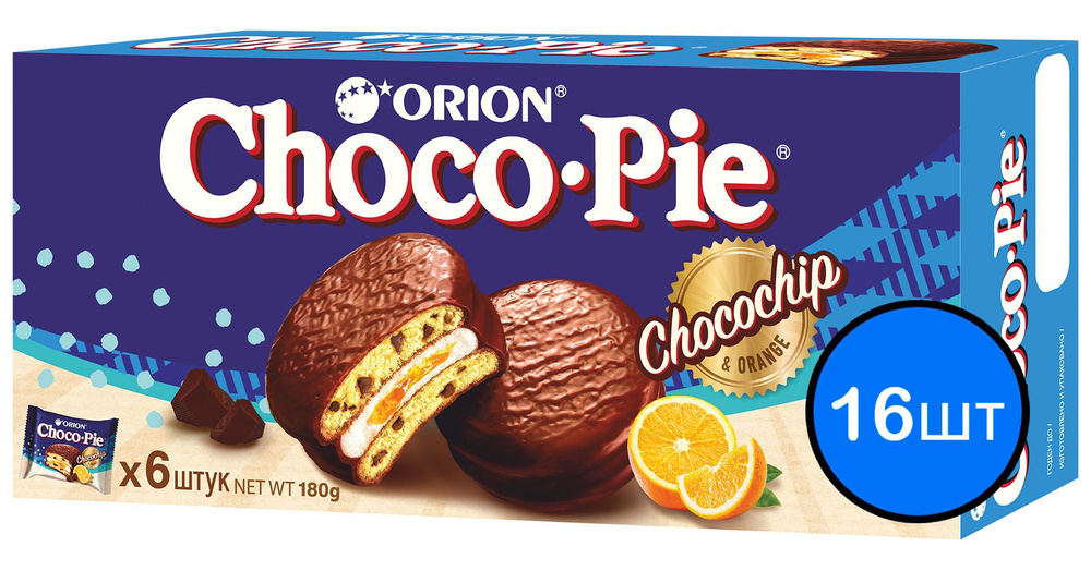Печенье "ORION ChocoPie" Chocochip, 180г х 16шт #1