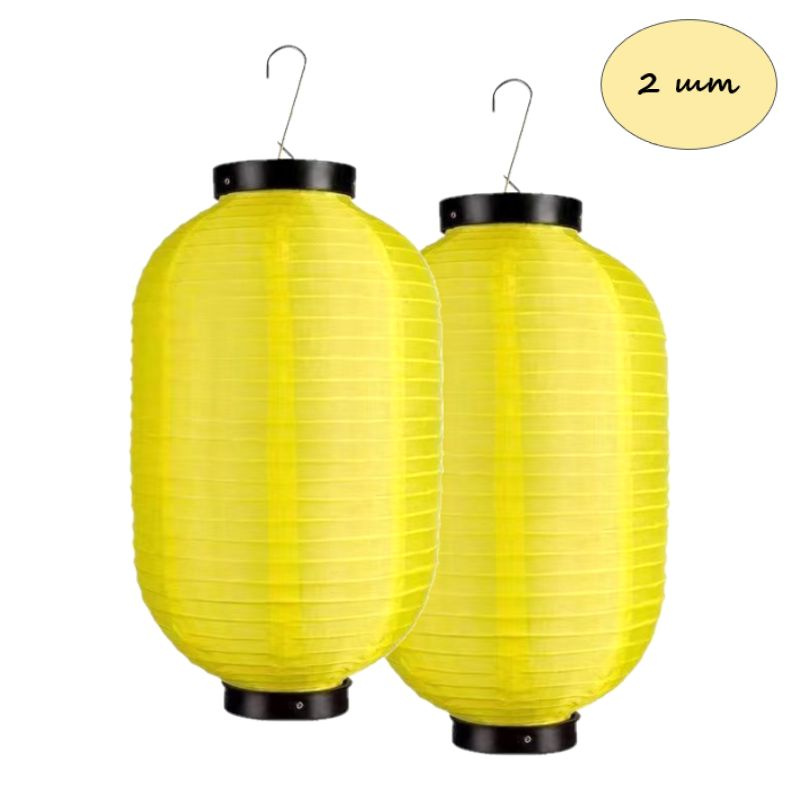 Комплект Китайские фонари Цилиндры 30х55см 2шт, желтый #1
