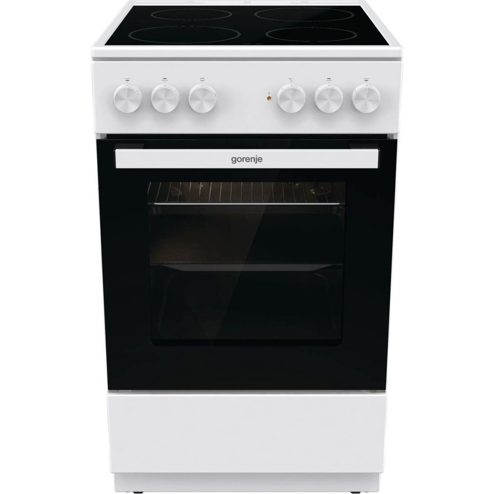 Плита Электрическая Gorenje GEC5A12WG-B белый стеклокерамика (без крышки)  #1