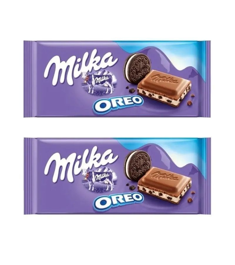 Шоколад Milka Oreo молочный,100 г х 2 шт #1