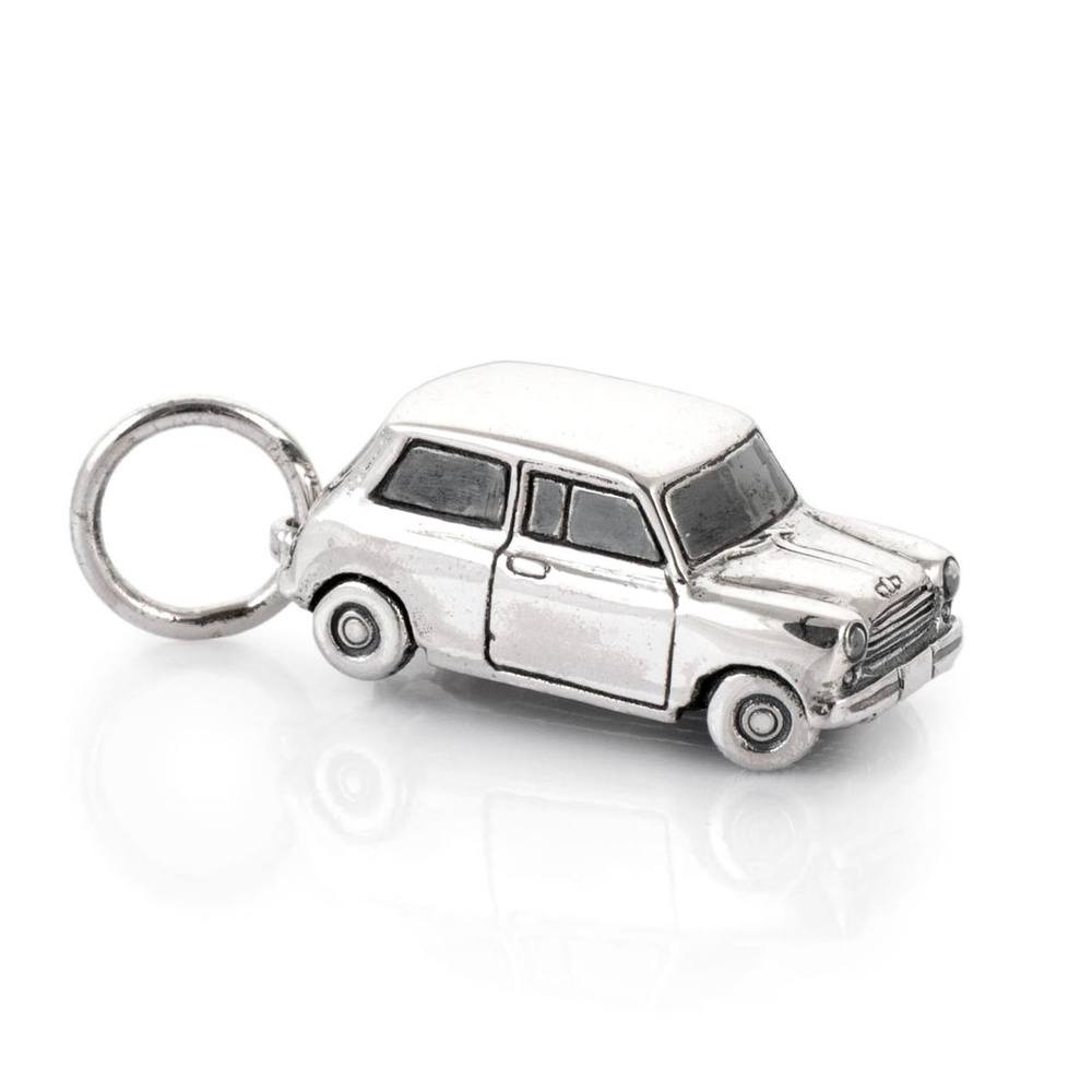 Кастомный серебряный кулон Mini Cooper #1