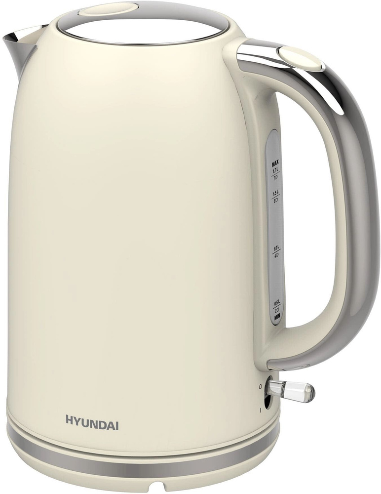 Чайник Hyundai HYK-S9900 молочный/серебристый #1