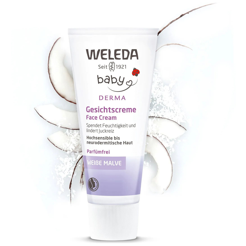 Weleda Крем для лица "Baby Derma", с алтеем, для гиперчувствительной кожи  #1