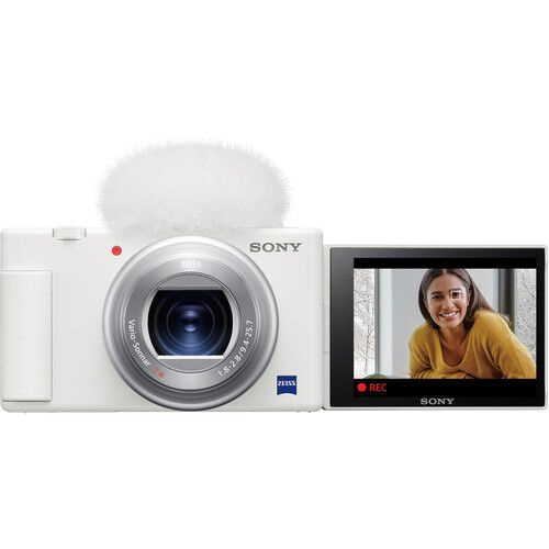 Sony Компактный фотоаппарат zv 1 white, белый #1
