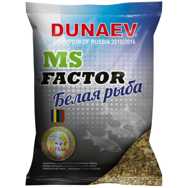 Прикормка натуральная Dunaev MS FACTOR Белая рыба 1 кг / Прикормка Дунаев / Товары для рыбалки  #1