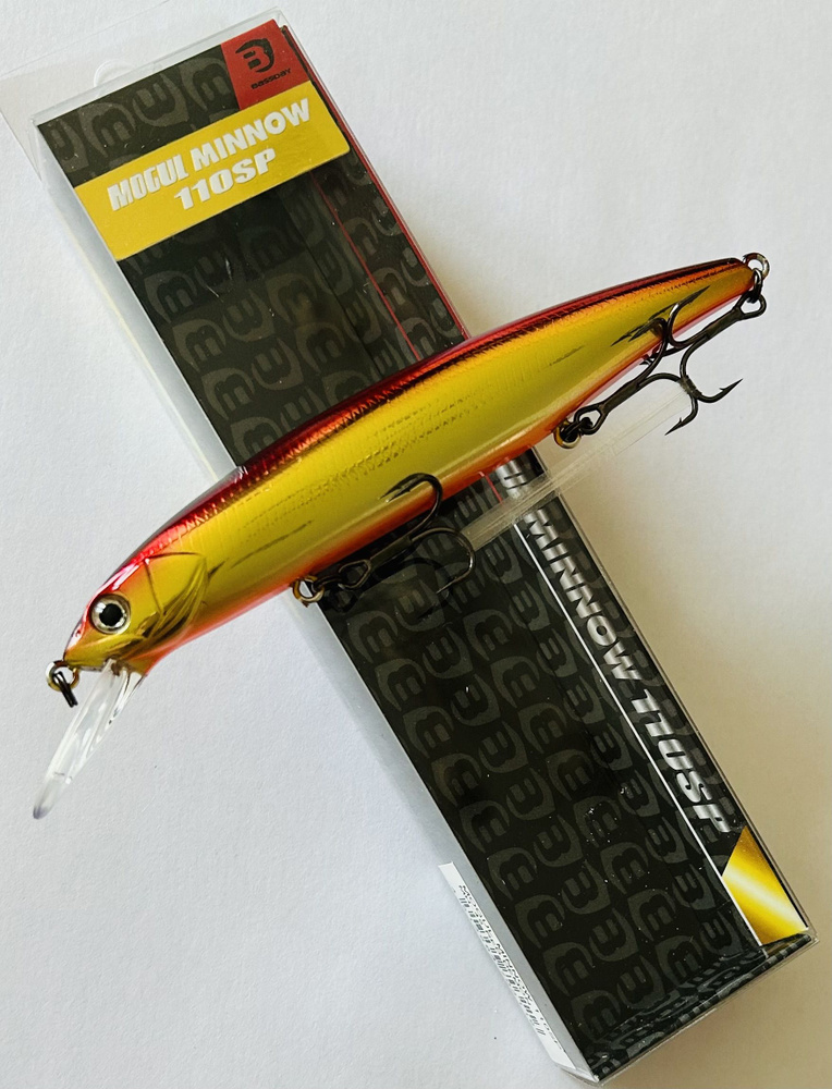 Воблер Bassday MOGUL MINNOW 110SP длина: 112 mm вес: 17g Цвет #MH-49 Red Demon #хищник  #1