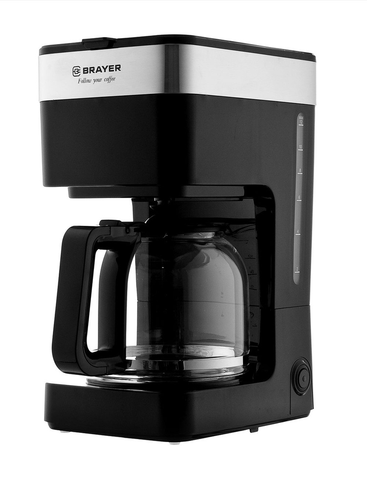 Кофеварка капельная BRAYER 900 Вт, 1500мл, съемный фильтр, противокапельная система  #1