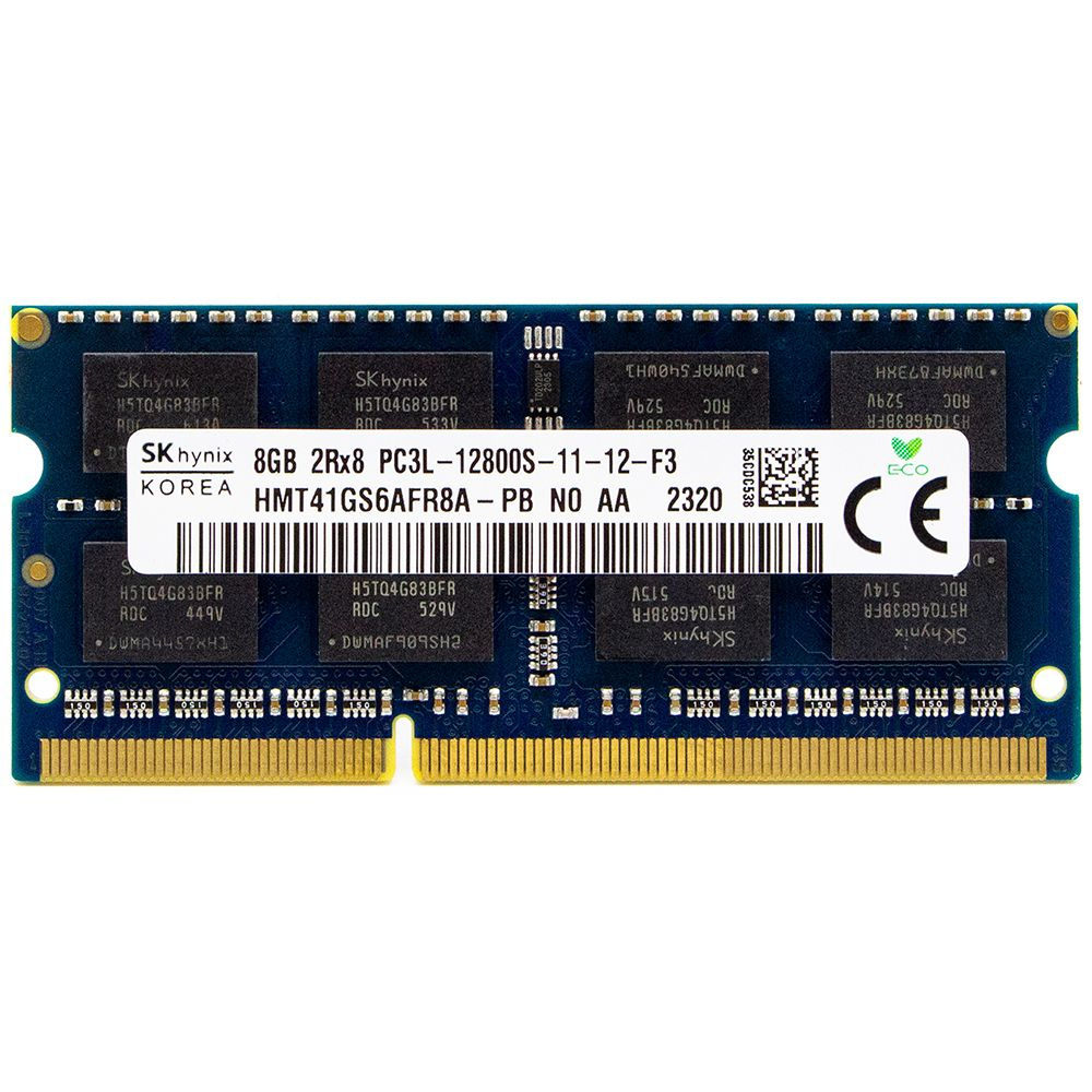 Hynix Оперативная память SODIMM DDR3L 8GB PC12800 1600МГц Hynix HMT41GS6AFR8A-PB 1x8 ГБ (HMT41GS6AFR8A-PB) #1
