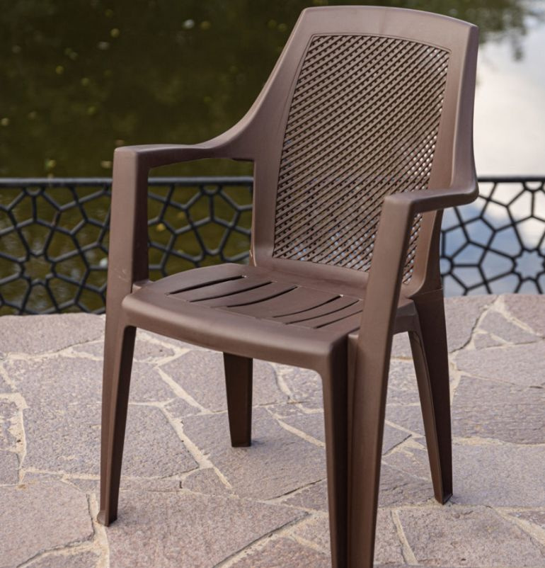 Садовый стул, Пластик, 41х43х88 см, 4 шт #1