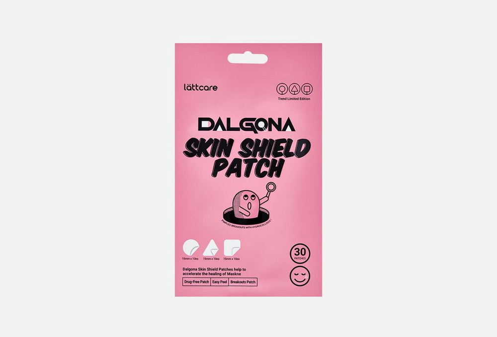 Lattcare Патчи точечные от воспалений Dalgona Skin Shield Patch, 30 шт. #1