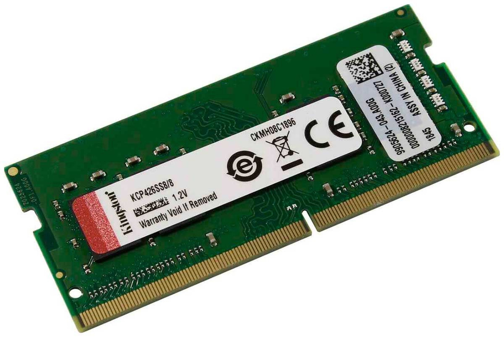 Kingston Оперативная память SO-DIMM DDR4 8Gb 2666MHz (KCP426SS8/8) 1x8 ГБ (SO-DIMM DDR4 8Gb 2666MHz (KCP426SS8/8)) #1
