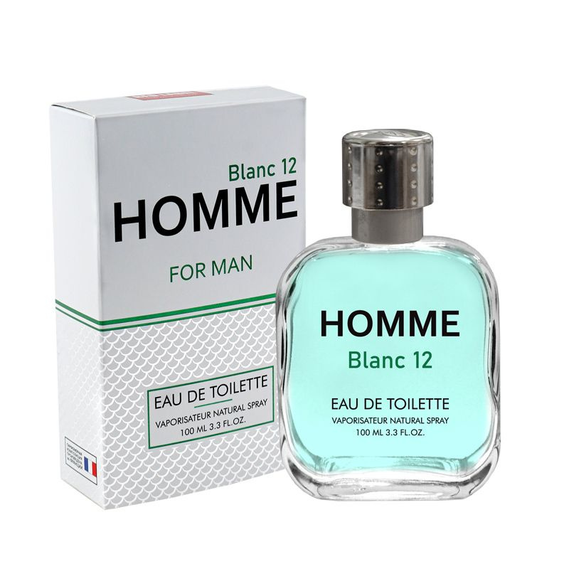 Туалетная вода мужская 100 мл, Homme Blanc 12 Древесный, фужерный, цитрусовый аромат  #1