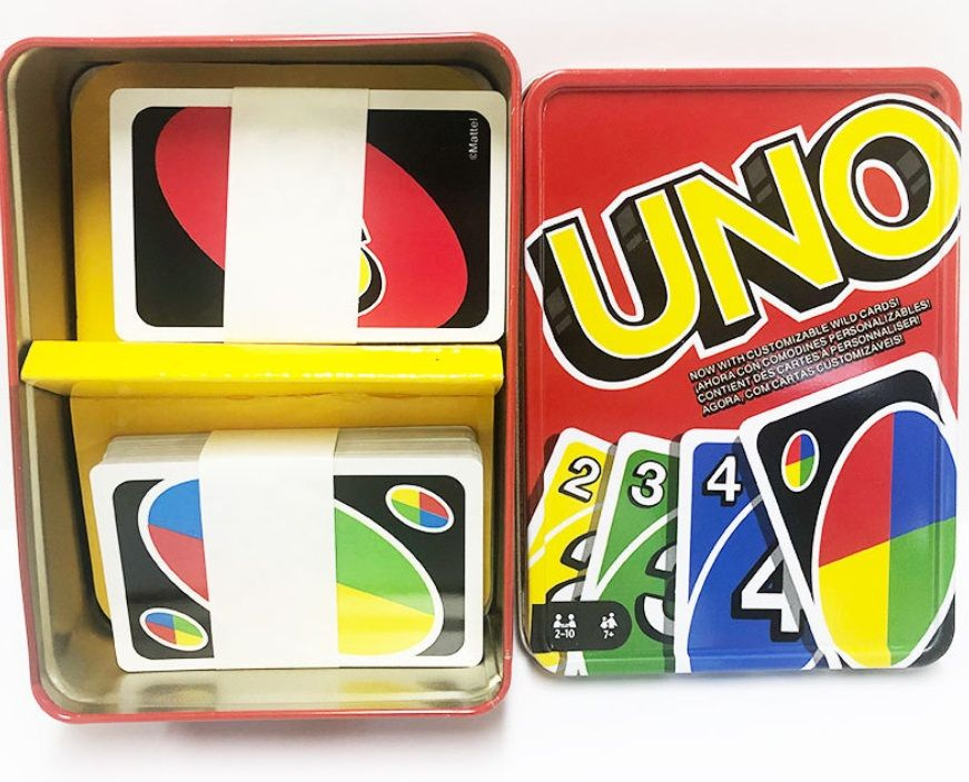 Настольная карточная игра UNO классика (УНО) в жестяной коробочке  #1