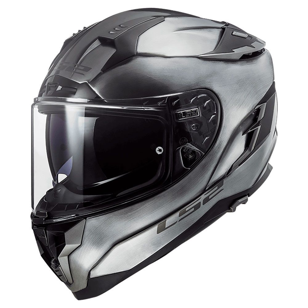 Шлем для мотоциклистов LS2 FF327 CHALLENGER Jeans Titanium XXL мотоэкипировка мотозащита  #1