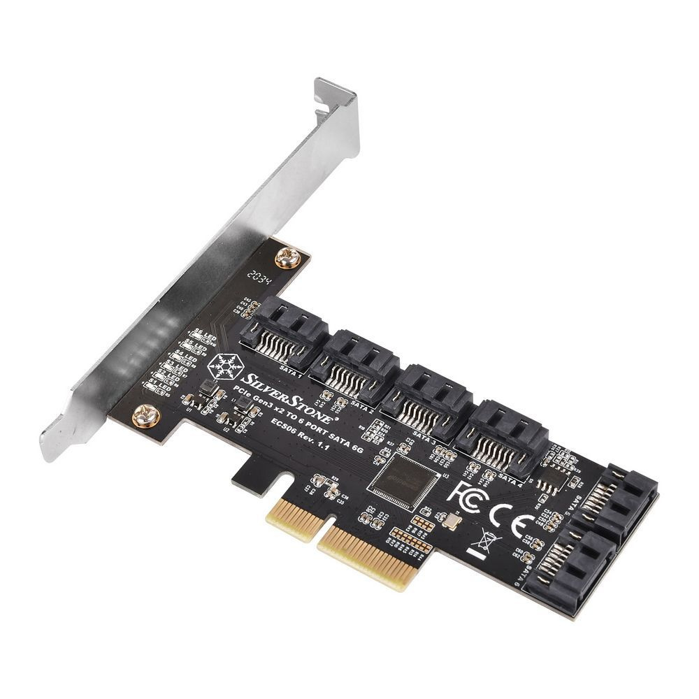 Контроллер sata pci-e Silverstone G46ECS060000010 Non-RAID PCI Express Gen3 x2 card #1