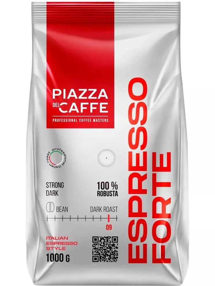 Кофе в зернах ПЬЯЦЦА дель КАФЕ Эспрессо Форте 1 кг., PIAZZA del CAFFE Espresso Forte 1 кг  #1