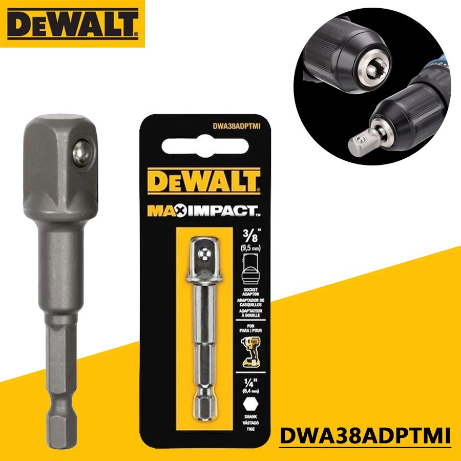 DEWALT Переходной стержень maximum impact adapter от 1/4 дюйма до 3/8 дюйма  #1