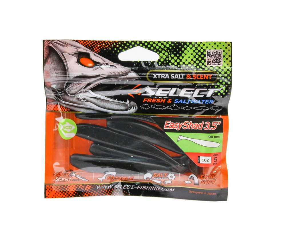 Приманка Select Easy Shad 3,5" цв. 102 уп 5шт #1