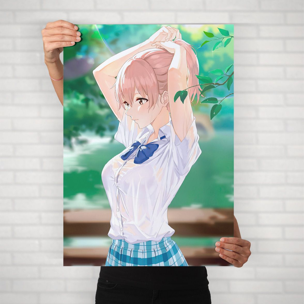 Плакат на стену для интерьера Макото Синкай (Форма голоса - Нишимия Шоко 2) - Постер по аниме формата #1