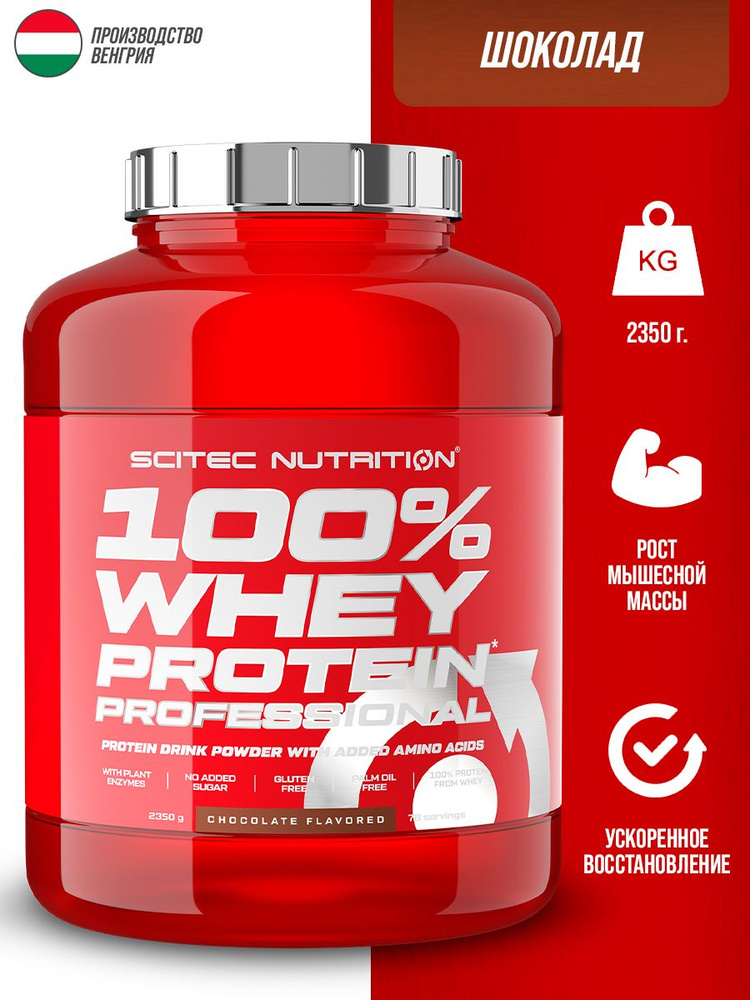 Сывороточный протеин Scitec Nutrition Whey Protein Professional 2350 г (Шоколад)  #1