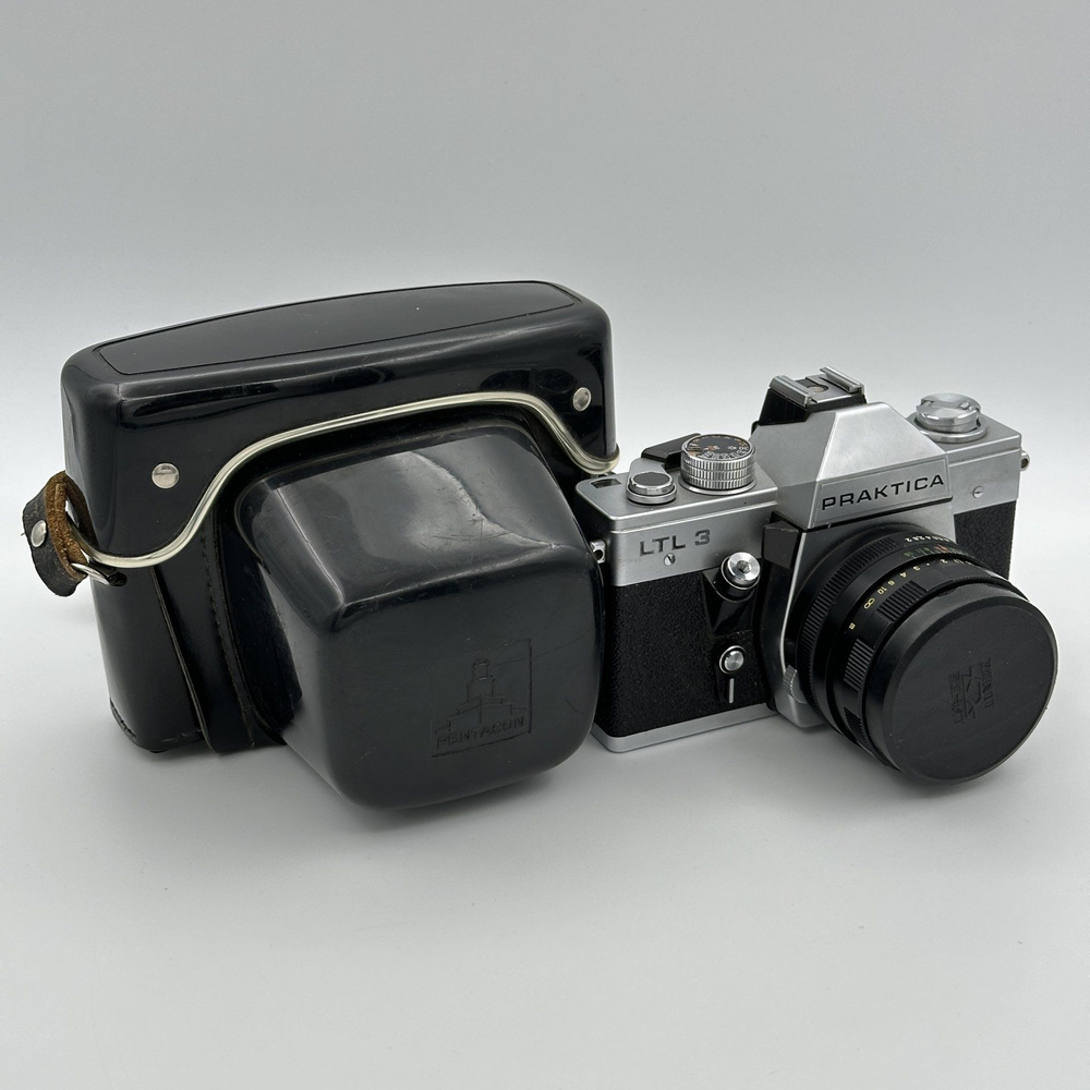 Фотоаппарат винтажный Praktica LTL 3, металл, кожа, стекло, пластик, Pentacon, ГДР, 1975-1978 гг.  #1